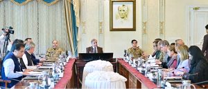 Prime Minister Muhammad Shehbaz Sharif chairs a meeting to review flood situation and ongoing rescue & relief operation