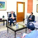 Dr. Ramez Alraee, Ambassador of the Syrian Arab Republic to Pakistan, called on Federal Minister for Finance and Revenue, Senator Muhammad Aurangzeb, at the Finance Division