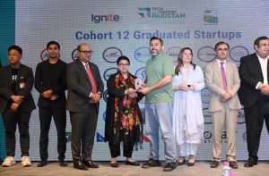 Federal Minister for IT & Telecom, Ms. Shaza Fatima Khawaja, graced the graduation ceremony of 30 startups from NIC Karachi’s 12th Cohort, which also marked the center’s 1st anniversary.