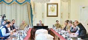 Prime Minister Muhammad Shehbaz Sharif chairs a meeting to review flood situation and ongoing rescue & relief operation