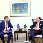 Raimundas Karoblis, the newly appointed Ambassador of the European Union to Pakistan, called on Federal Minister for Finance and Revenue, Senator Muhammad Aurangzeb, at the Finance Division
