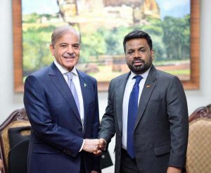 Prime Minister Muhammad Shehbaz Sharif meets President of Sri Lanka H.E Anura Kumara Dissanayake on the sidelines of 80th session of UNGA
