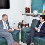 Federal Minister for Petroleum, Ali Pervaiz Malik had a farewell meeting at his office with the outgoing Australian High Commissioner, H.E. Mr. Neil Hawkins.