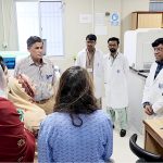 First Lady and MNA Bibi Aseefa Bhutto Zardari, accompanied by Sindh Health Minister Dr. Azra Fazal Pechuho, visits the Institute of Mother and Child Health to review modern units and facilities