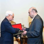 Dr. Sayed Bader Hashemi presenting his book “Allah Speaks to You in Quran” to President Asif Ali Zardari at Aiwan-e-Sadr