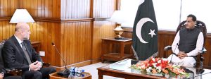 Advisor to the President of Palestine on Religious Affairs & Chief Justice of the Shariat Court Mr. Mahmoud Siddiqi Alhabash calls on Speaker National Assembly Sardar Ayaz Sadiq at Parliament House