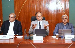 Federal Minister for Planning and Deputy Chairman Planning Commission, Ahsan Iqbal, chairing the Central Development Working Party (CDWP) meeting