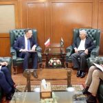 Federal Minister for National Food Security and Research, Rana Tanveer Hussain meeting with the Ambassador of Poland to discuss strengthening agricultural cooperation and enhancing bilateral trade