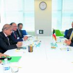 Prime Minister Muhammad Shehbaz Sharif, meets His Highness Sheikh Sabah Al-Khaled Al-Hamad Al-Mubarak Al-Sabah, Crown Prince of the State of Kuwait on the sidelines of 80th Session of UNGA. APP/FHA
