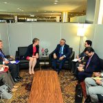 Deputy Prime Minister and Foreign Minister Senator Mohammad Ishaq Dar meets with the UK’s Foreign Secretary, Rt Hon Yvette Cooper , on the sidelines of 80th UNGA seession