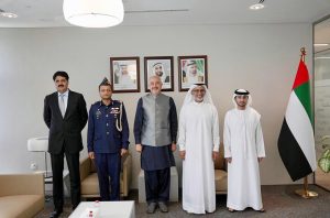 Ambassador Faisal Niaz Tirmizi, Pakistan's Envoy to the UAE, pays a farewell call on Saif Mohammed Al Suwaidi, Director General of the General Civil Aviation Authority (GCAA) of the UAE. The meeting was also attended by senior officials from both sides.
