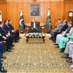 President Asif Ali Zardari in a meeting with Deputy Prime Minister and Foreign Minister of Kazakhstan, Mr. Murat Nurtleu, at Aiwan-e-Sadr.