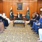 President Asif Ali Zardari in a meeting with Bahrain’s Interior Minister, General Sheikh Rashid Bin Abdulla Al Khalifa, at Aiwan-e-Sadr