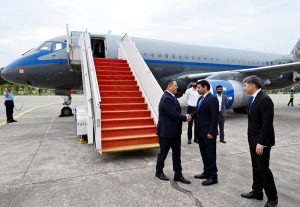 Deputy Prime Minister and Foreign Minister of Kazakhstan, Murat Nurtleu, arrives in Islamabad on a two-day official visit. He is being received at the airport by Additional Secretary (West Asia) Syed Ali Asad Gillani along with other senior government officials.