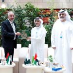 Ambassador Faisal Niaz Tirmizi expressing appreciation to Mr. Sultan Mohamed Alkaram, Mr. Eisa Jaber Al Kuwaiti, and the medical team of Sheikh Tahnoon bin Mohammed Medical City and Salma Rehabilitation Center, Al Ain, for their professionalism and compassionate care