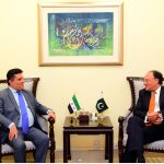 Ambassador of Syria calls on Finance Minister Senator Aurangzeb