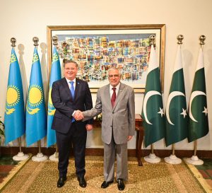 DPM/FM Dar, Kazakh counterpart review bilateral cooperation