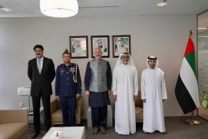 Amb. Tirmizi pays farewell call on DG UAE GCAA