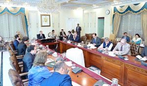 Prime Minister Muhammad Shehbaz Sharif presiding over a meeting on reforms in power sector.
