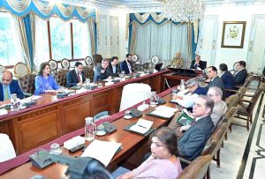 Prime Minister Muhammad Shehbaz Sharif presiding over a meeting on reforms in power sector.