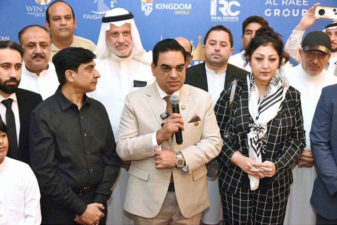 Sardar Tahir Mehmood, President of the Islamabad Chamber of Commerce & Industry (ICCI) addressing at opening ceremony of the Pakistan International Property Expo