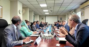Federal Minister for Commerce Jam Kamal Khan meets with the European Parliament's Committee on Development delegation - both sides reaffirmed their commitment to further strengthening the Pakistan-EU partnership under the GSP+ framework.
