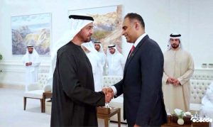 Bilal Azhar Kayani, Minister of State for Railways & Finance called on His Highness Sheikh Mohammed Bin Zayed Al Nahyan, President of the UAE.