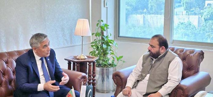 Ambassador of Turkmenistan Atadjan Movlamov calls on Federal Minister for National Heritage and Culture Division Aurangzeb Khan Khichi