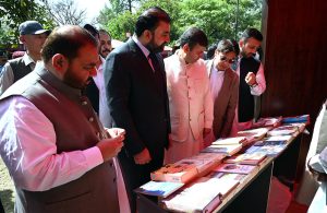 Chief Minister Balochistan, Sarfraz Ahmed Bugti, and Federal Minister for National Heritage and Culture Division, Aurangzeb Khan Khichi inaugurating the three-day Balochistan Grand Tourism Festival at Lok Virsa.