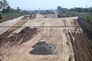 A view of 10th Avenue construction work during development work in Federal Capital.