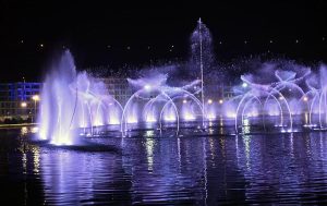 A beautiful view of dancing fountain at Parkview City.