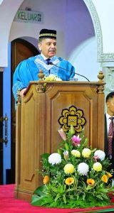 Prime Minister Muhammad Shehbaz Sharif addresses at the International Islamic University of Malaysia.