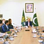 Dr. Musadik Malik met with Ms. Helene Paust, Deputy Head of Cooperation at the Embassy of the Federal Republic of Germany and representatives from GGGI and UNEP-CCC under the SPAR6C Programme