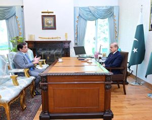 Federal Minister for Railways, Hanif Abbassi calls on Prime Minister Muhammad Shehbaz Sharif