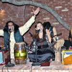 Traditional qawwals performing live during the relaunch of Peeru Café at Rafi Peer Theatre last late night