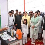 - Special Assistant to Chief Minister Punjab Salma Butt and Assistant Commissioner Sargodha Sherin Gull visiting different stalls during Agriculture exhibition organized by Chamber of Agriculture Pakistan at Arts Council Sargodha.