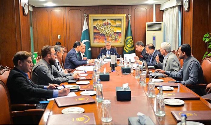 Deputy Prime Minister and Foreign Minister Senator Mohammad Ishaq Dar chairs a meeting to review the prices and supply situation of essential commodities