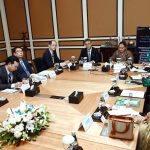 Editor-in-Chief of China International Communication Group, Gao Anming, and President of IPDS, Dr. Farhat Asif, presiding over a session titled “China-Pakistan Think Tank Dialogue 2025: Modernization Through Partnership – China and Pakistan in Global Governance” organized by IPDS and ACCWS at a local hotel.