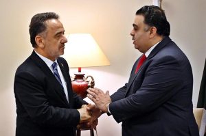 Turkish Ambassador Irfan Neziroglu calls on Fahd Haroon, Minister of State/Special Assistant to the Prime Minister on Public Communication and Digital Platforms. APP/SAK/MAF/TZD/SSH