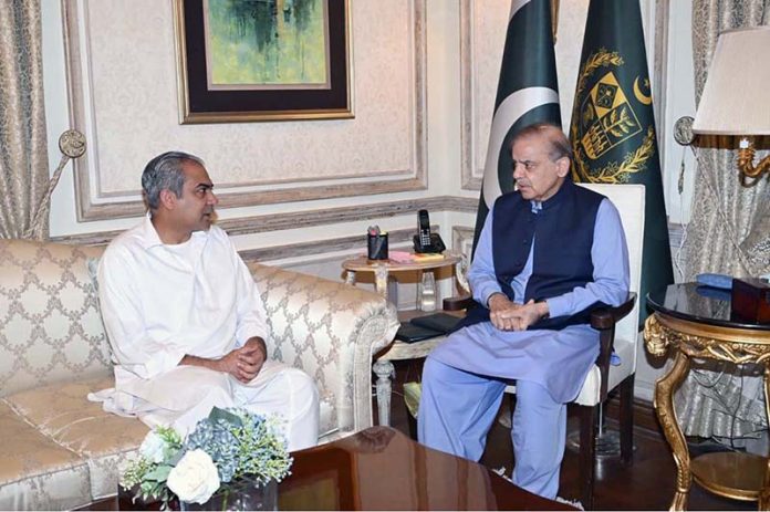Federal Minister for Interior Mohsin Naqvi calls on Prime Minister Muhammad Shehbaz Sharif