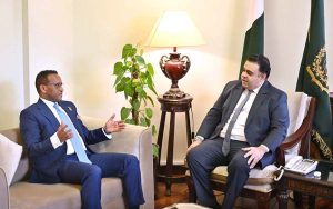 Special Assistant to Prime Minister on Public Communication and Digital Platforms, Fahd Haroon meeting with Ambassador of Ethiopia, Dr. Jemal Beker at his office.