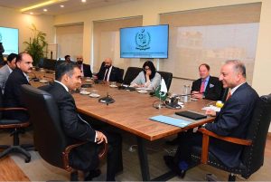 Federal Minister for Climate Change and Environmental Coordination, Senator Dr. Musadik Malik, meets with members of the International Advisory Board of the Samson Group of Companies