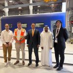 Minister of State for Finance and Railways, Mr. Bilal Azhar Kayani, took a test ride on the Etihad Rail, traveling from Al Faya Depot in Abu Dhabi to Al Qudra