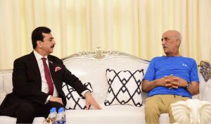 Chairman Senate Syed Yusuf Raza Gillani paid a visit to Syed Khursheed Ahmed Shah at his residence.