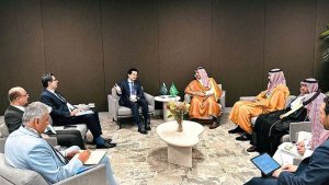 Federal Minister for Petroleum Ali Pervaiz Malik held a meeting with Eng. Khalid Al-Mudaifer, Vice Minister of Industry and Mineral Resources of the Kingdom of Saudi Arabia.