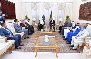 Secretary General of World Muslim League and Chairman of the Organisation of Muslim Scholars Dr. Mohammad Bin Abdulkarim Alissa calls on Prime Minister Muhammad Shehbaz Sharif