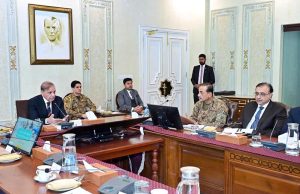 Prime Minister Muhammad Shehbaz Sharif chairing a meeting regarding repatriation of Afghan Refugees