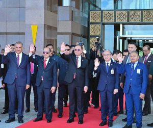 Prime Minister of Malaysia Dato Seri Anwar Ibrahim sees off Prime Minister Muhammad Shehbaz Sharif at Bunga Raya International Airport.
