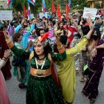 Members of the transgender community perform at the third annual Hijra Festival 2025 at Burns Garden