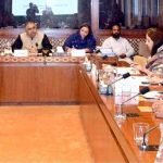Senator Saifullah Abro, Chairman senate standing committee on economic affairs presiding over a meeting of the committee at Parliament House